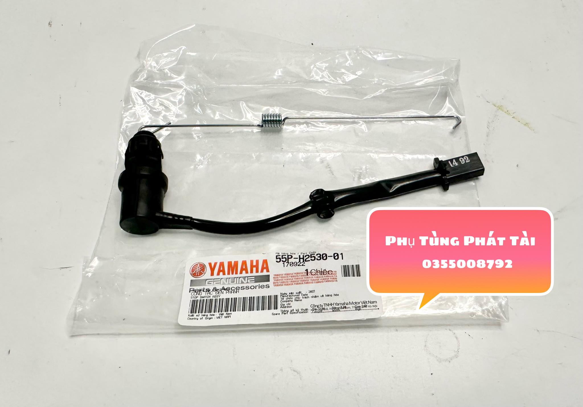 Công tác đèn phanh - stop chân exciter 2011 chính hãng yamaha