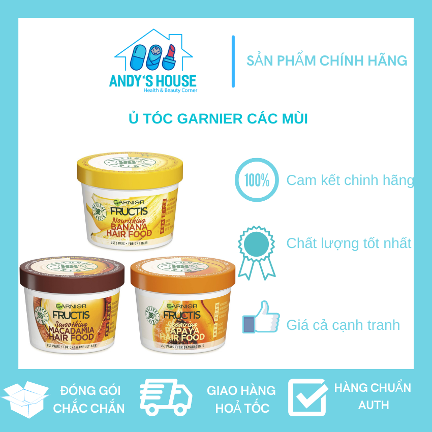 Ủ tóc garnier các mùi