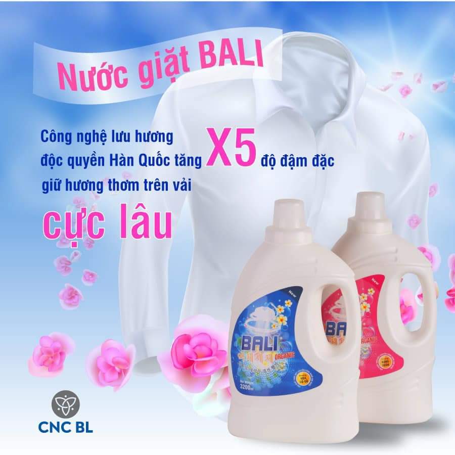 Nước giặt BALI -Nước giặt bali oganic lưu hương lâu, đậm đặc
