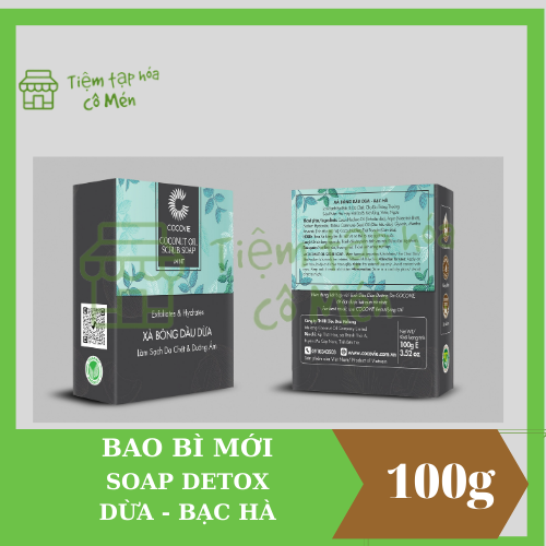 Xà Bông Dầu Dừa - Bạc Hà 100gram