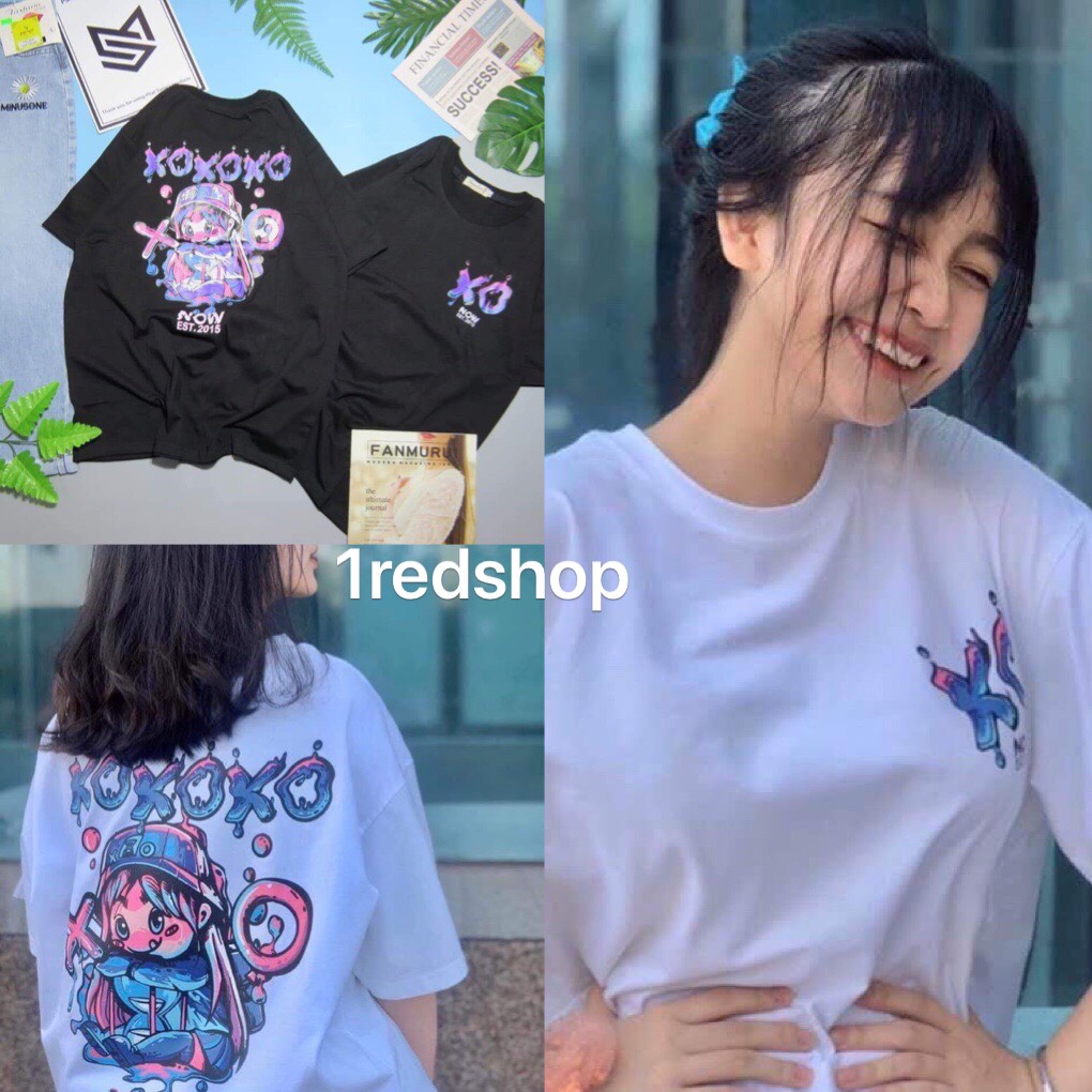 [HCM]ÁO THUN UNISEX XOXOXO CÔ BÉ ĐỒNG HỒ CÁT 3D TUYỆT ĐẸP FROM RỘNG CỰC HOT 1REDSHOP