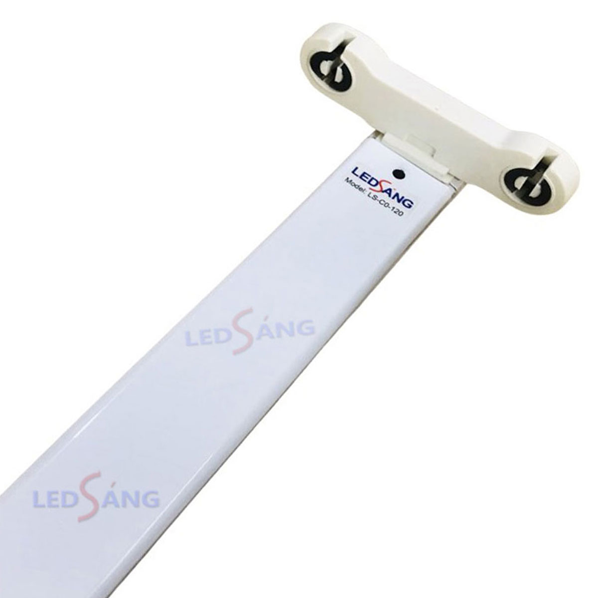 Máng đèn led 1.2m đôi T8 - Máng đèn led 1.2m hai bóng led - Máng đèn đôi đầu gập 1.2m LEDSANG