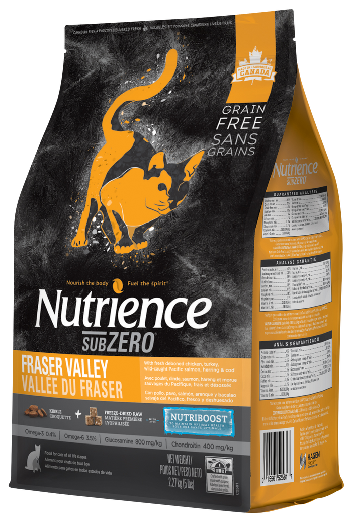 Thức Ăn Hạt Cho Mèo Nutrience Subzero Fraser Valley - Phát Triển Cơ Bắp, Da Lông, Miễn Dịch, Tiêu Hóa (500GR)