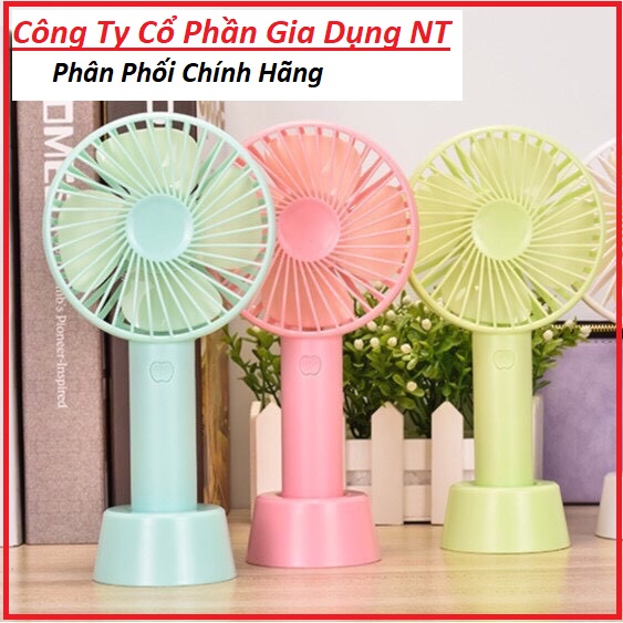 Quạt Mini Cầm Tay Du Lịch Có Pin Sạc Tích Điện Tuỳ Chỉnh 3 Cấp Độ Siêu Mát (Nhiều Màu)
