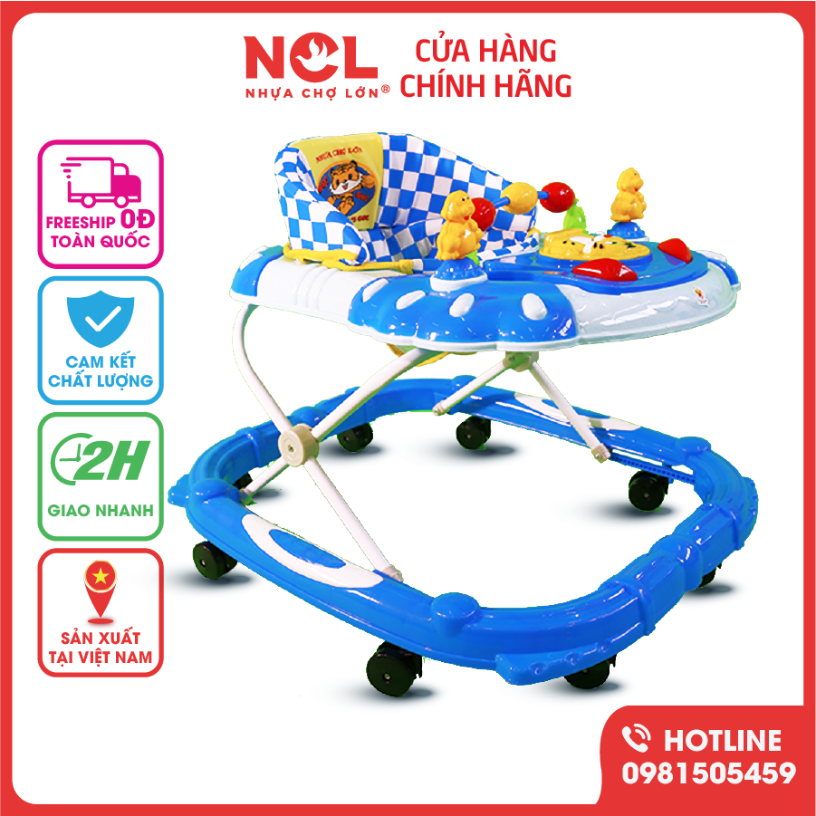 Xe Tập Đi Nhựa Chợ Lớn L4 Con Hổ (Không nhạc) Dành Cho Bé Từ 6 - 12 Tháng - M1637A-XTĐ