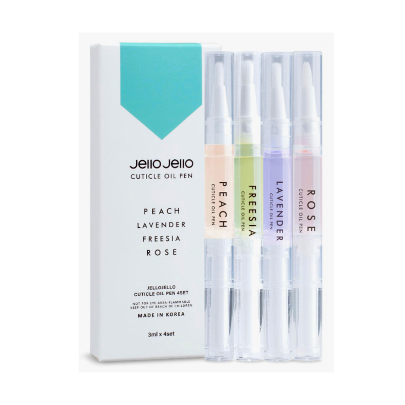 Chăm sóc da viền móng tay Jello Jello Cuticle Oil Pen 3ml Với 6 loại dầu tự nhiên giữ ẩm, dịu nhẹ trong bút tiện lợi