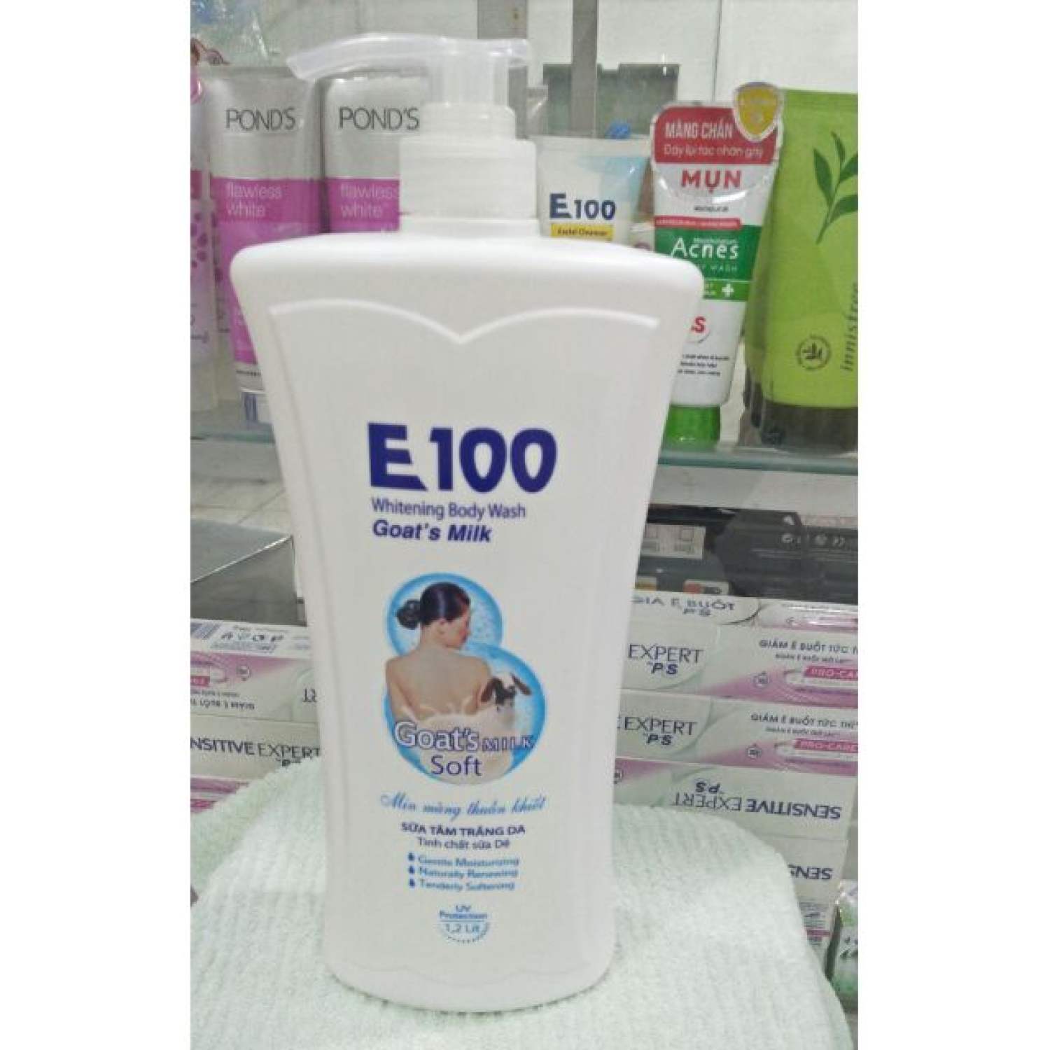 Sữa tắm trắng da e100