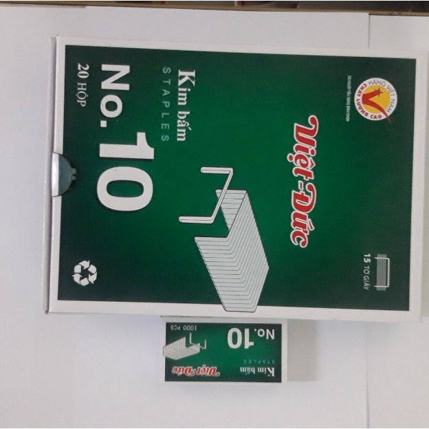 Hộp Kim bấm số 10 Việt Đức (20 hộp nhỏ)