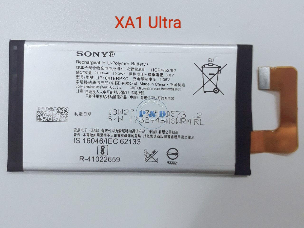 Pin SONY XA1 Ultra / C7 (LIP1641ERPXC),Dung Lượng 2700mAh