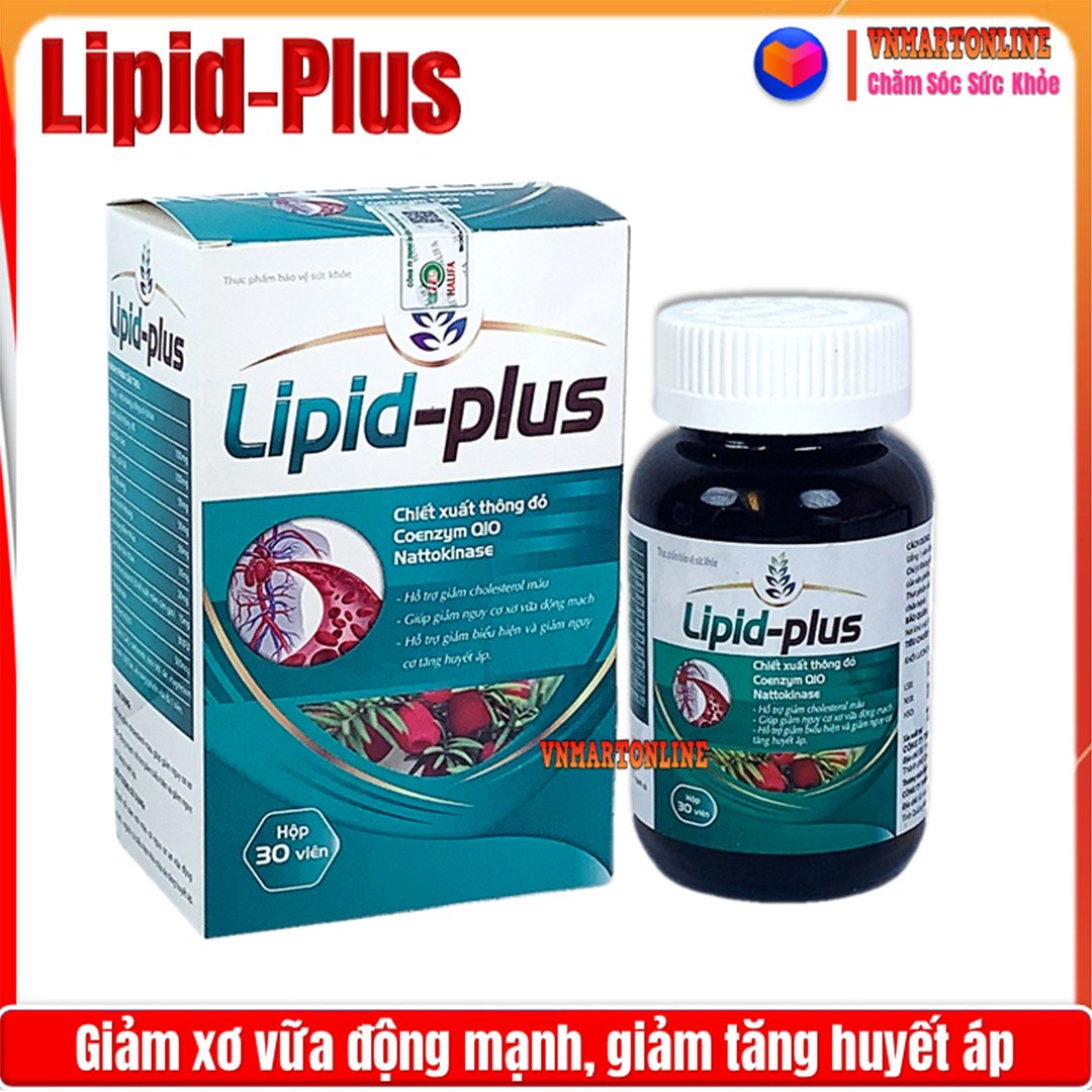 Viên Uống Giảm Mỡ Máu Lipid Plus Hỗ Trợ Giảm Cholesterol Máu