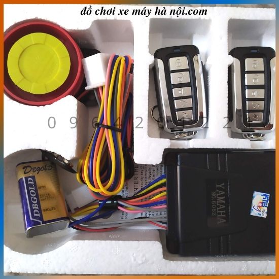 Chống trộm xe máy remote 5 nút -5 chức năng Tìm xe, Chống trộm, Đề máy từ xa