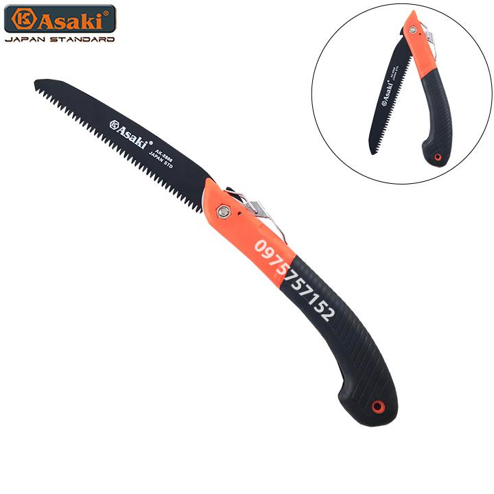 Cưa gấp cắt cành - cưa gỗ xếp gọn thép nhật asaki ak-8800