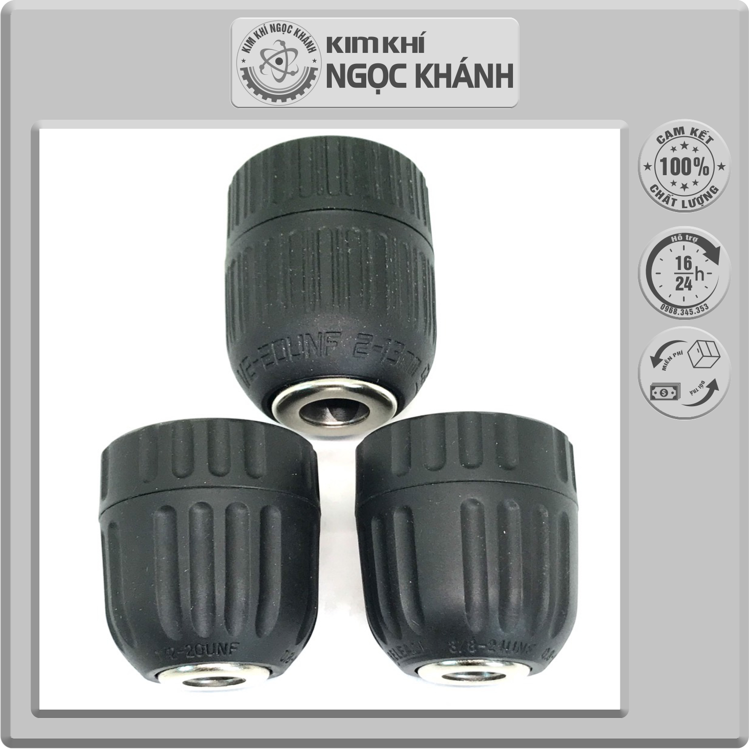 Đầu kẹp mũi khoan tự động bằng nhựa 10-13mm