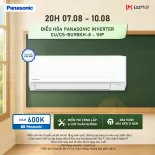 [Sẵn hàng miền Bắc] Điều hòa Panasonic Inverter CU/CS-BU9BKH-8 - 1HP - Một chiều - Lọc sạch không khí nanoeG - Tiết kiệm điện AI ECO