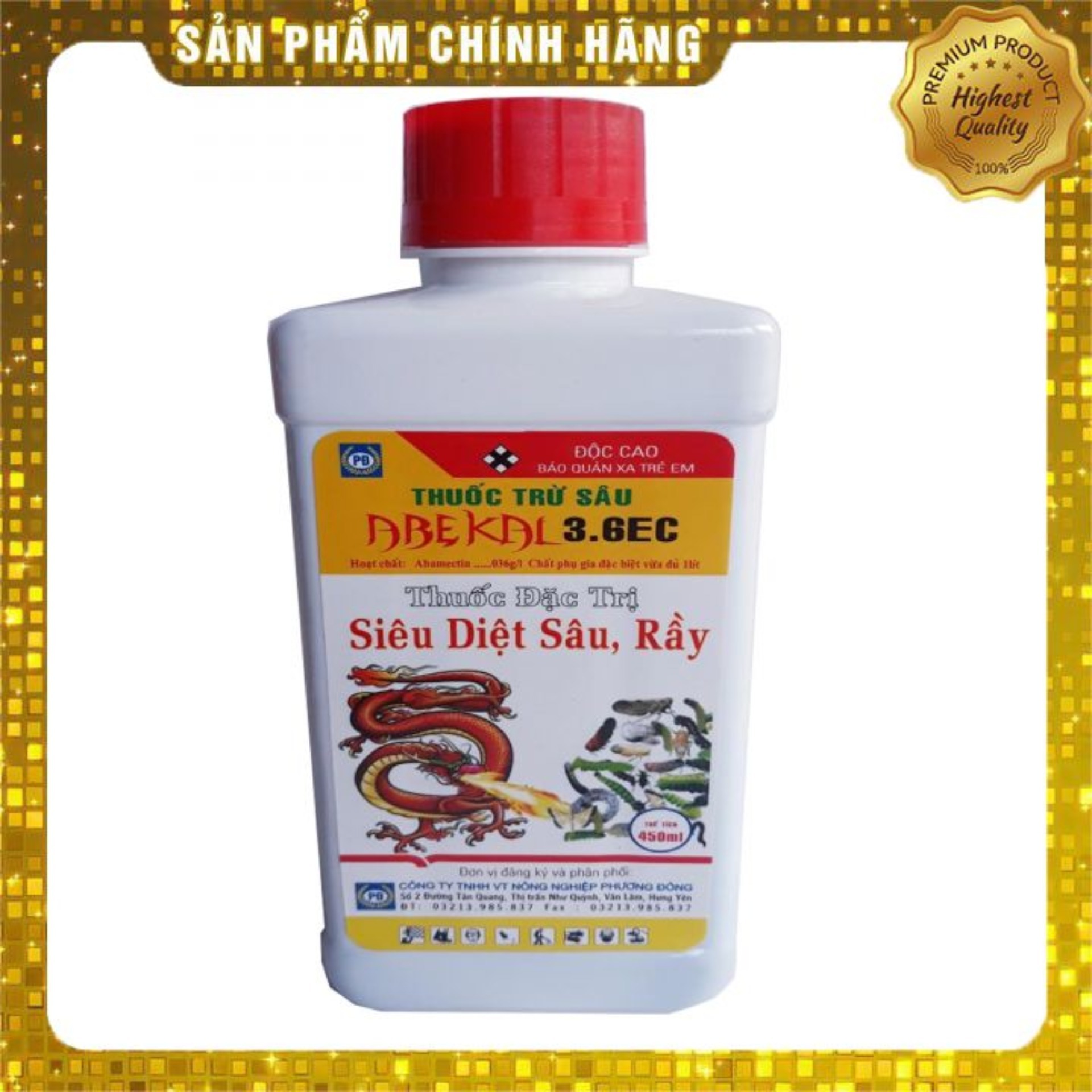 ABEKAL 3.6EC (450ml) đặc trị siêu diệt sâu, rầy hiệu quả