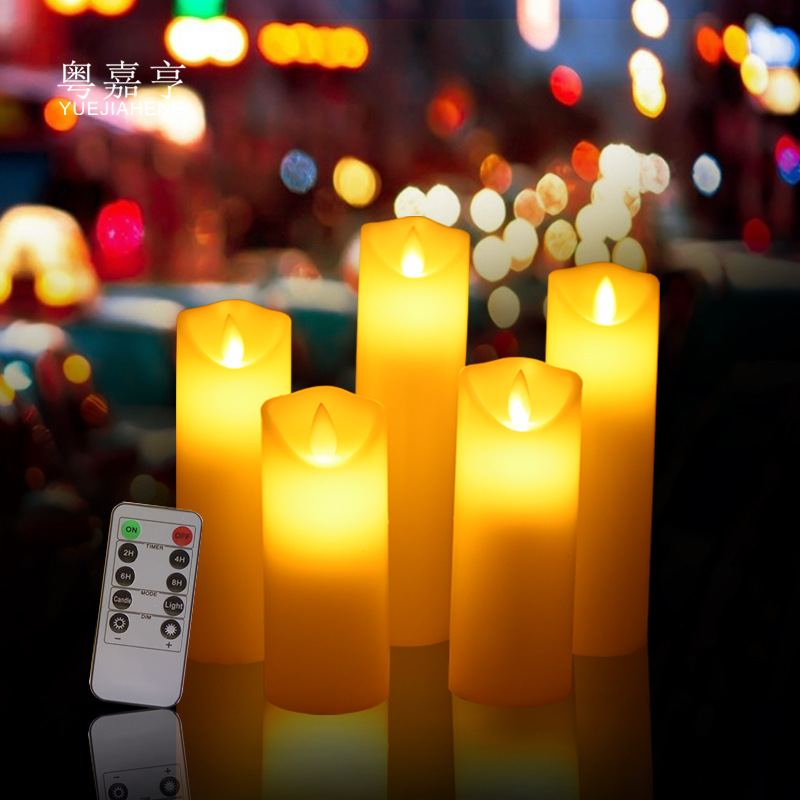 Bộ 5 cây nến điện tử trang trí đèn Led tiết kiệm pin