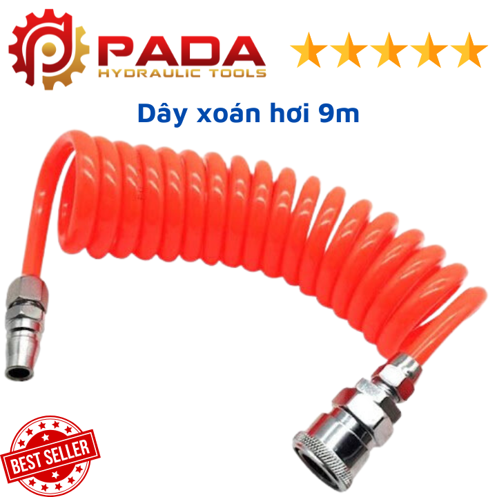 Dây xoắn hơi cho máy nén khí - Dây xoán hơi 9m