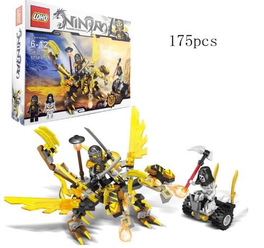 Đồ chơi - 175 - 197pcs - lắp ráp non lego ninja rồng chiến đấu 3010