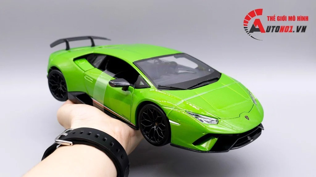 MÔ HÌNH XE LAMBORGHINI HURACAN PERFORMANCE GREEN 1:18 MAISTO 6014