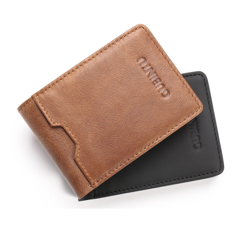 Ví nam nhỏ gọn bằng da bò thật cao cấp VN752 có khe để thẻ card phía ngoài