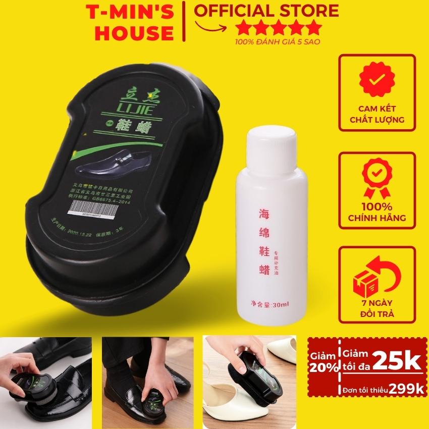 [Tặng Gel Bóng] Xi mút đánh giày bọt biển - Miếng lau giày siêu sạch - Xi mút bọt biển đánh giày da - Mút bọt biển lau sạch bóng giày dép túi xách - Miếng bọt biển đánh giày, các  loại đồ da T-Min's House TMH29