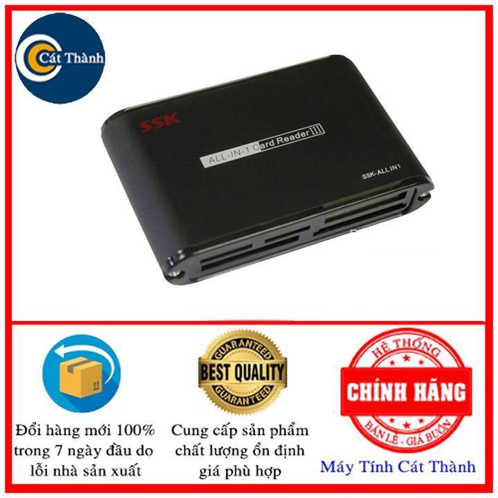 Đầu đọc thẻ nhớ nhôm ssk all in one scrm025