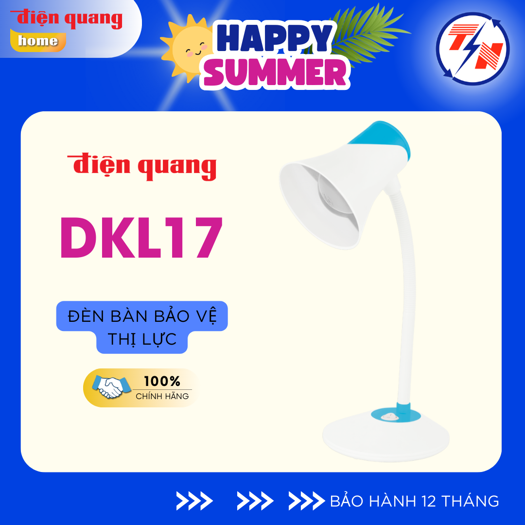 Đèn bàn bảo vệ thị lực điện quang đq dkl15 ánh sáng trắng - bảo hành 12 tháng cam kết 1 đổi 1