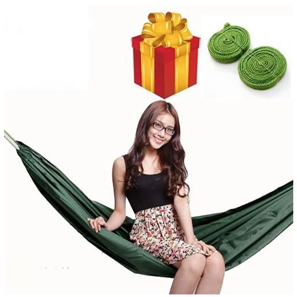 Võng dù cá sấu 2 lớp tặng kèm 5m dây