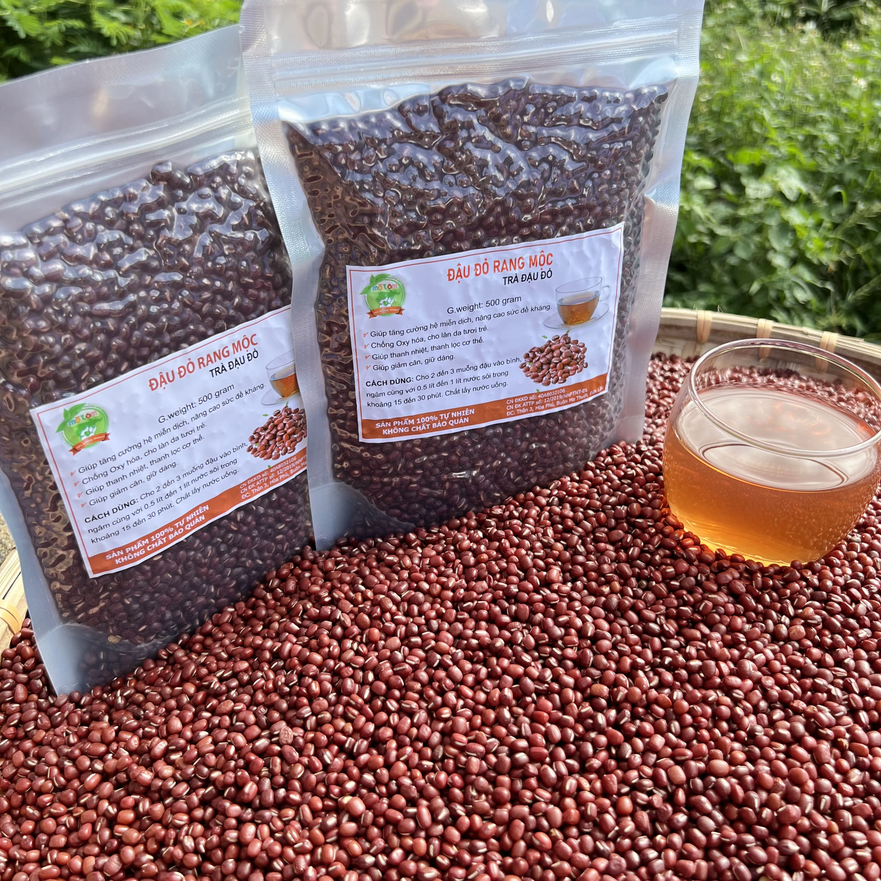 500gram đậu đỏ rang mộc