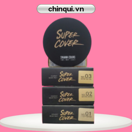 Phấn nền Sivanna colors super cover two way cake 10g