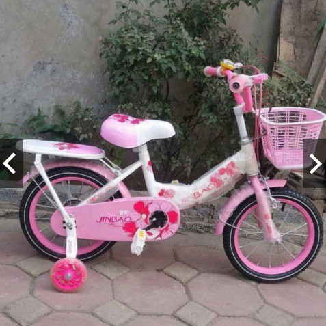 xe đạp trẻ em - xe đạp cho bé gái - dành cho bé 2-6 tuổi - mẫu mới khung vành bằng sắt siêu trắc chắn bánh 12