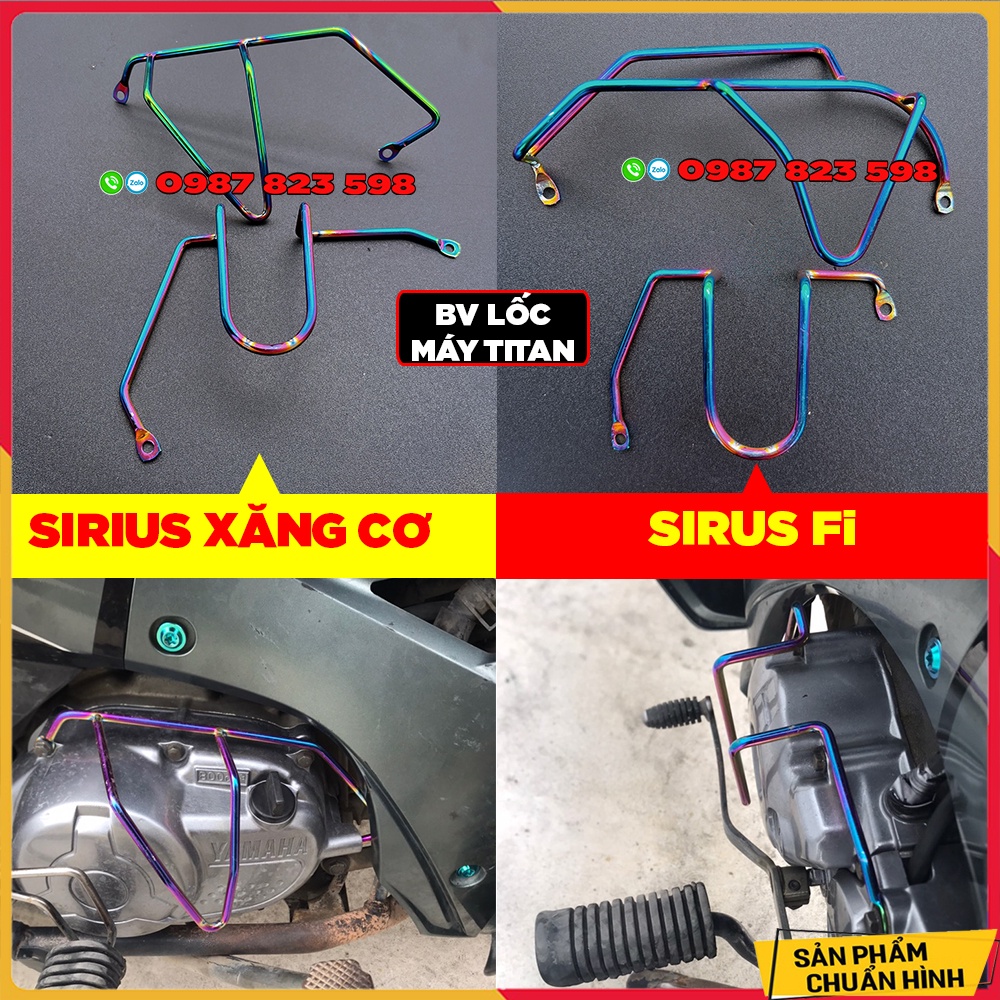 Bảo vệ lốc máy sirius titan cho xe sirius rc xăng cơ