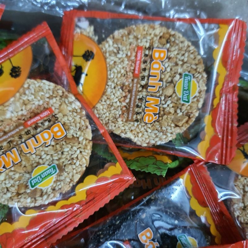 Bánh mè giòn trắng đen 500g - date mới