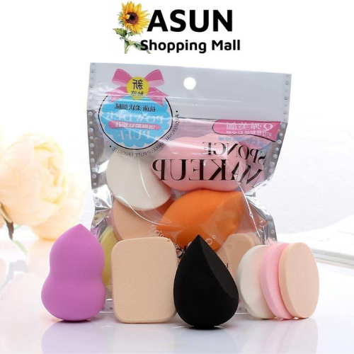 Set 6 bông mút trang điểm tán phấn nền phấn phủ kem lót