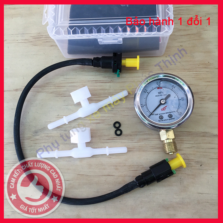 Đồng hồ đo áp suất bơm xăng xe máy, bảo hành 6 tháng