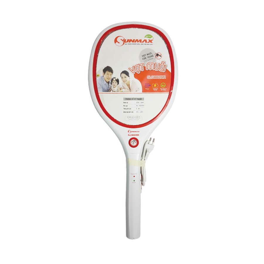 Vợt muỗi/côn trùng sạc tích điện Sunmax SLG9002WR