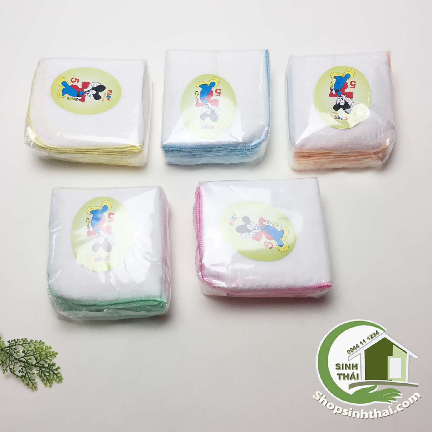 Hộp 10 khăn sữa vải xô cao cấp 4 lớp cho bé