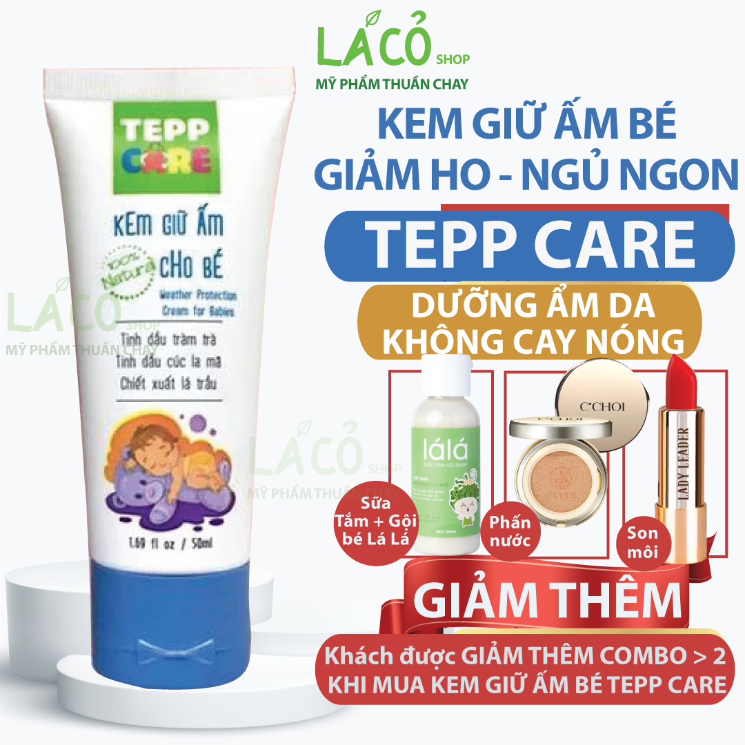 Kem Giữ Ấm Bé Hiệu Quả Gấp 5 Lần Các Loại Dầu Truyền Thống TEPP CARE 50ml