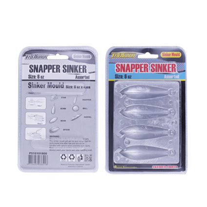 Khuôn đúc chì snapper sinker 6oz aluminum