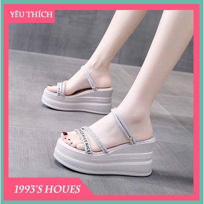 Dép đế xuồng/ Giày đế xuồng nữ cao cấp dày 9cm