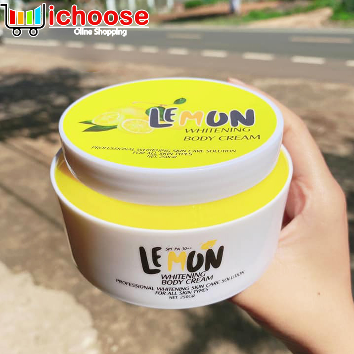 [HCM]Body Chanh Lemon whitening body cream 250gr giúp da trắng hồng tự nhiên.