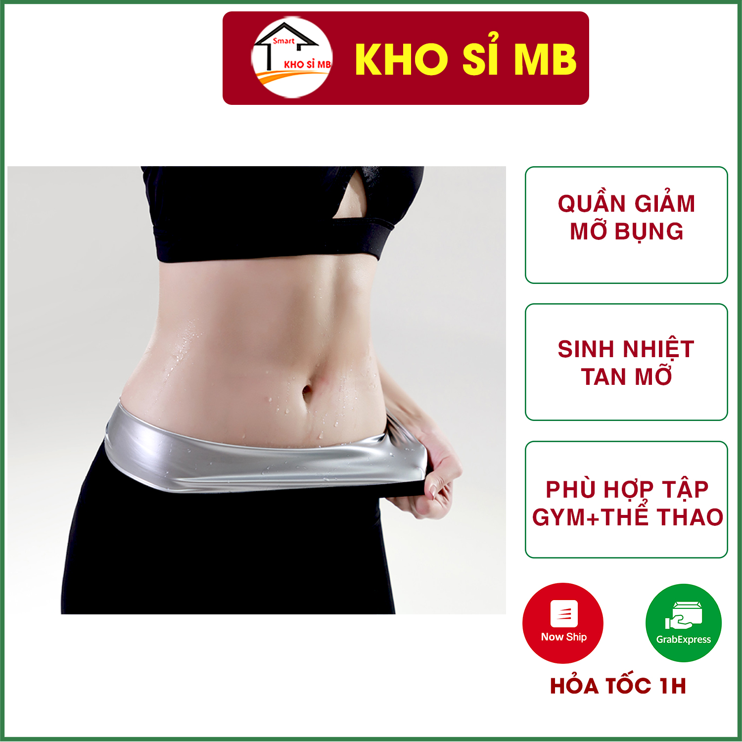 Quần giảm mỡ bụng giảm eo đổ mồ hôi quần đùi ngố sinh nhiệt tan mỡ Born Uncommon hiệu quả hơn khi tập Gym và Thể thao