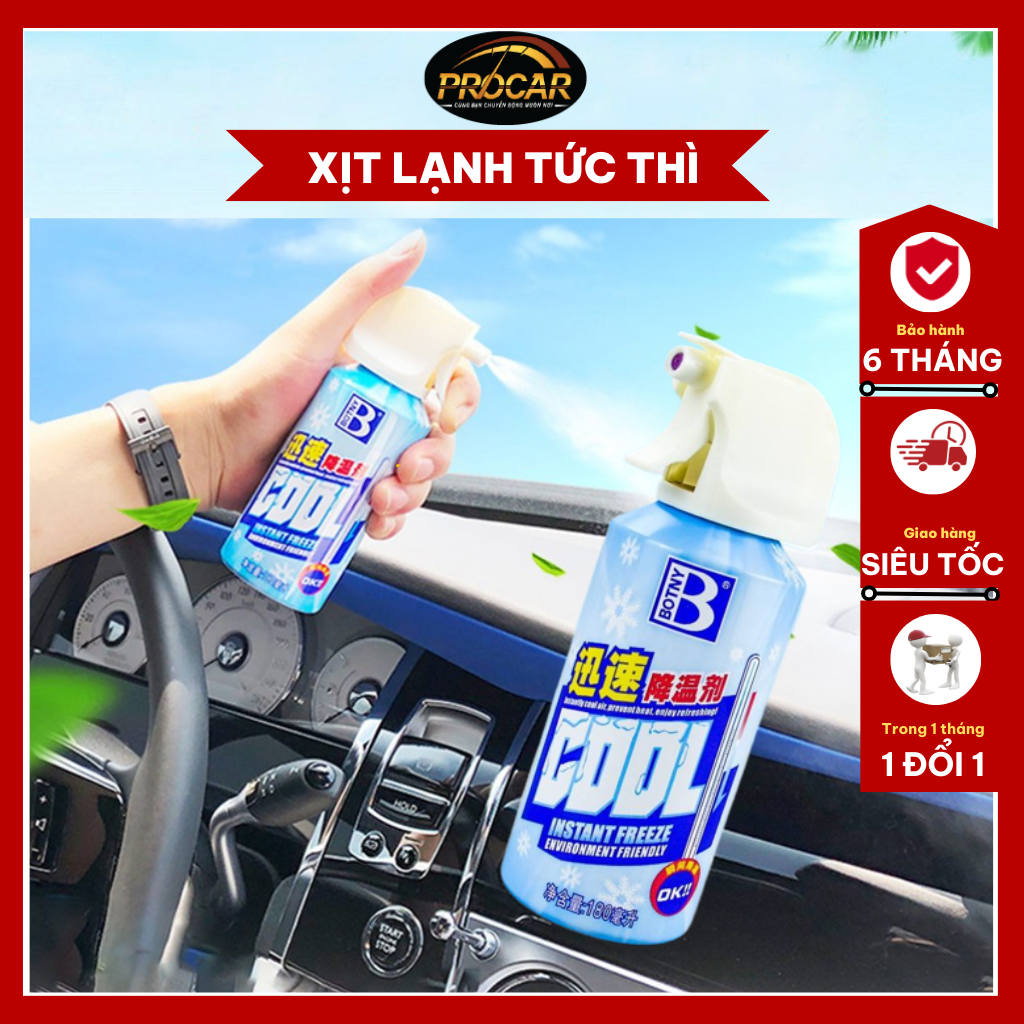 Xịt lạnh, bình xịt làm lạnh tức thì ô tô, xe máy Freeze Cool làm lạnh nhanh, khử mùi hiệu quả