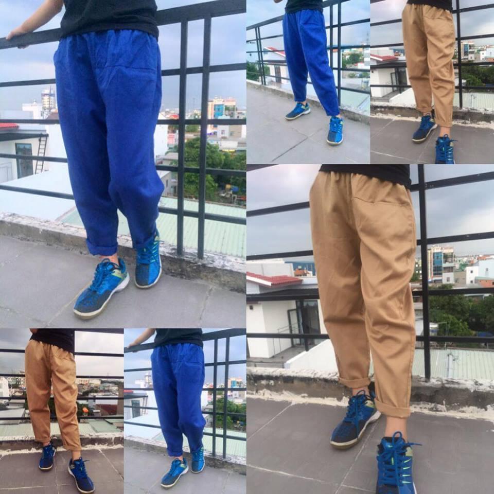 Quần baggy nữ lưng thun phong cách 02