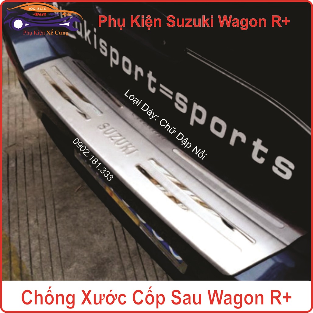 Chống xước cốp sau sauzuki wagon r+ cửa hậu