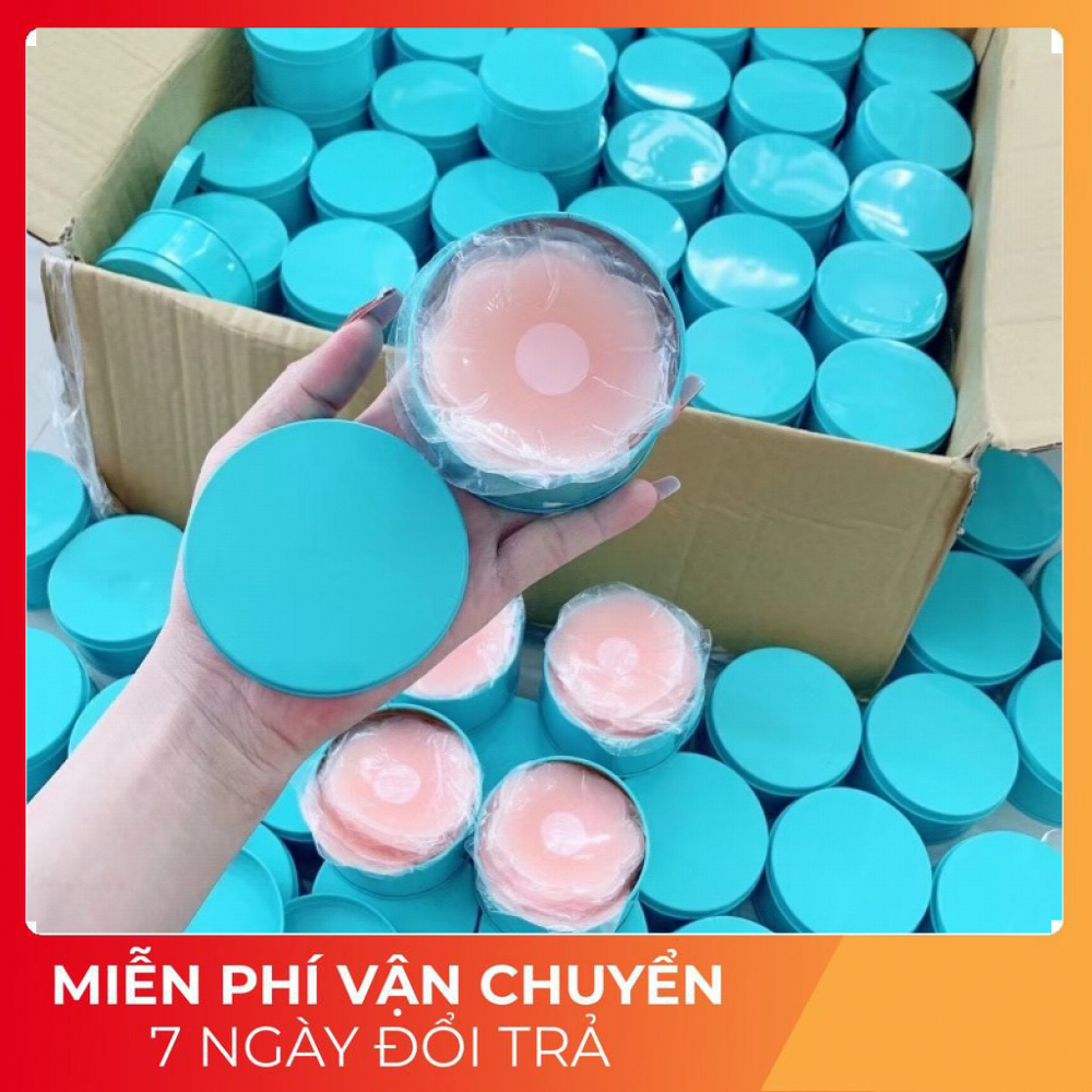 Miếng dán ngực, dán đầu ti mỏng nhẹ siêu mềm siêu bám dính tiệp màu da dễ mặc đồ hộp 10 miếng có thể tái sử dụng nhiều lần siêu tiết kiệm