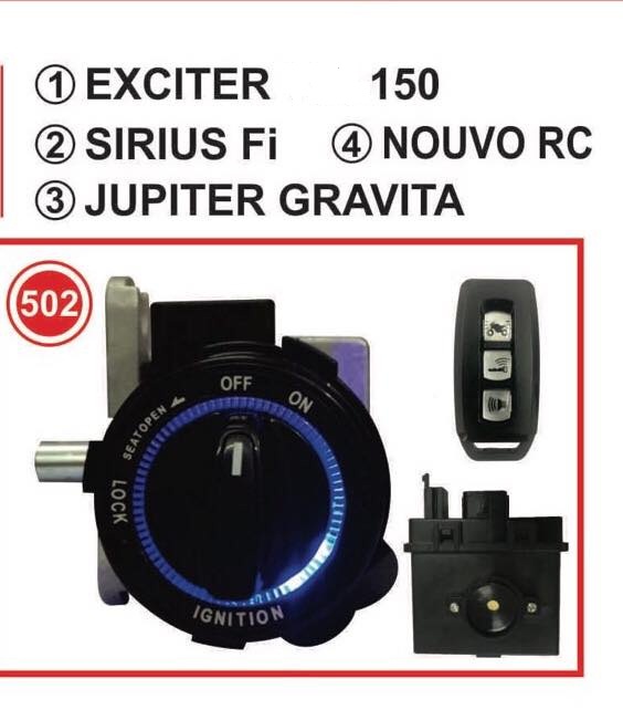 ổ khóa chống trộm bản 3 nút xe excter 150 và nouvo rc sirius fi jupiter gravita bản 3 nút