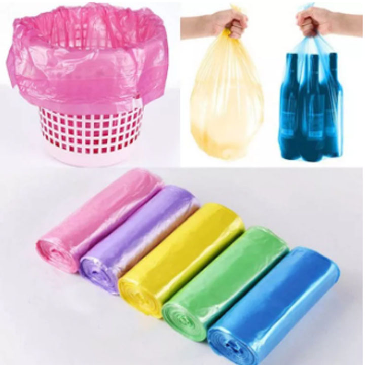 Cuộn túi đựng rác có dây rút tiện lợi , túi đựng rác tự phân hủy sinh học, bọc đựng rác có quai, có dây rút tiện lợi