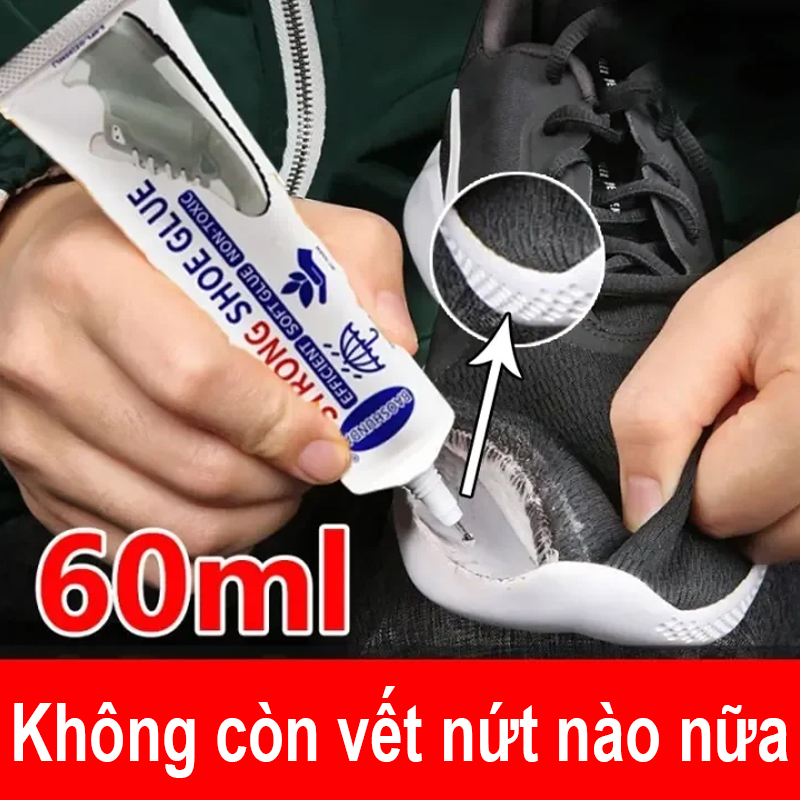 Keo dán giày thể thao siêu dính dùng nhiệt trong suốt không tổn thương da Keo Đa Năng Đa Năng,Dán vết rách giày túi xách đồ nội thất bằng da quần,Keo Hàn Khô Nhanh Để Liên Kết Nhiều Loại Keo Dán Vật Liệu 60g