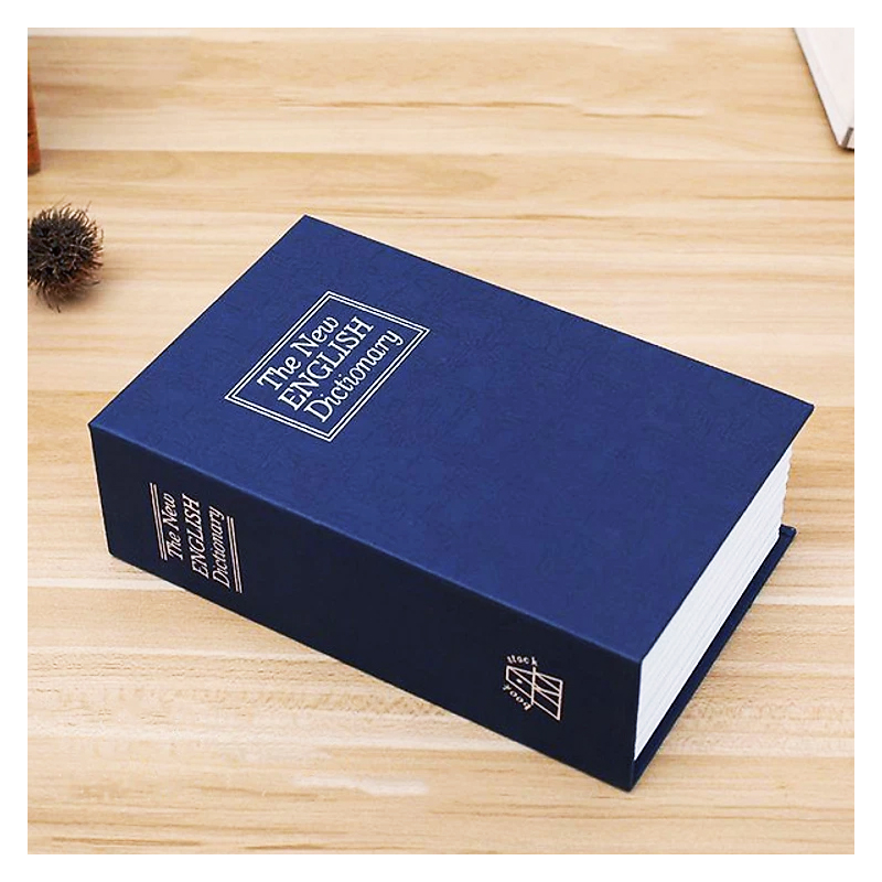 Két sắt hình quyển sách size trung 18cm, két sắt quyển từ điển Booksafe V2, két sắt quyển sách đồ chơi cho bé, két sắt mini đồ chơi, két sắt mini